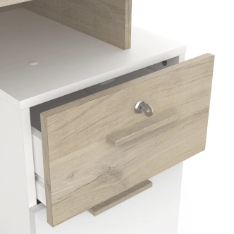 Psací stůl ISTOR, dub kronberg/bílá