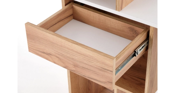 Psací stůl KEPLERKA, zlatý dub/bílá