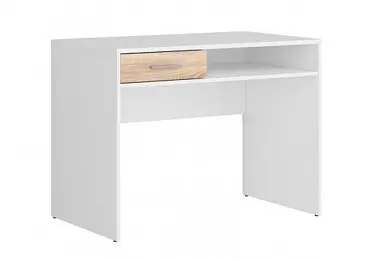 Psací stůl MARIONET 1S, bílá/dub sonoma