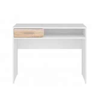 Psací stůl MARIONET 1S, bílá/dub sonoma
