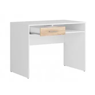 Psací stůl MARIONET 1S, bílá/dub sonoma