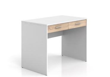 Psací stůl MARIONET 2S, bílá/dub sonoma