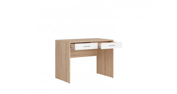 Psací stůl MARIONET 2S, dub sonoma/bílá