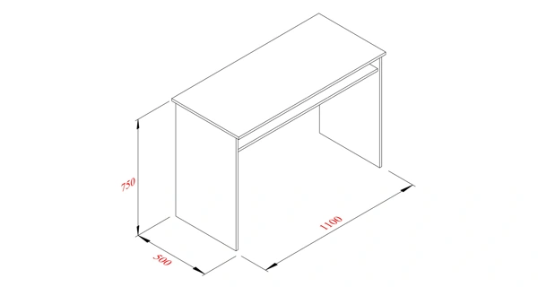 Psací stůl MIRDEN, buk DOPRODEJ