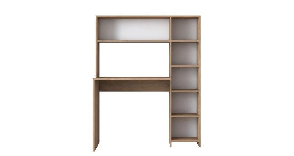 Psací stůl MIRGAR s knihovnou, dub