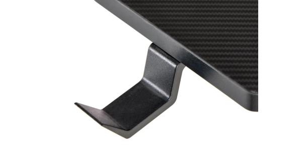 Psací stůl NOVAEN, černý/červený