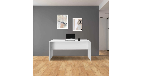 Psací stůl ORIOLA, bílá DOPRODEJ