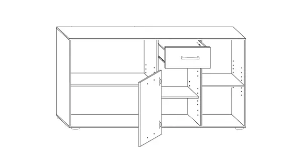 Psací stůl ROTHING, pravý, bílá/černý lesk