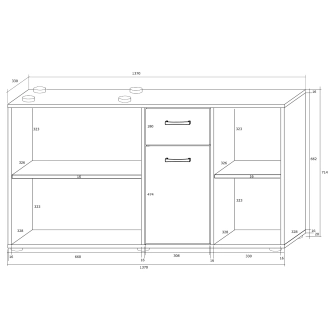 Psací stůl ROTHING, pravý, craft zlatý/craft bílý, 5 let záruka
