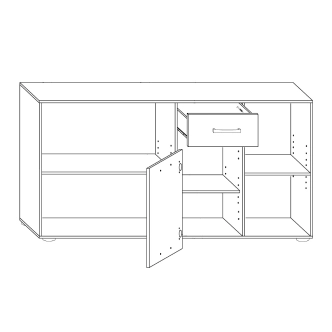 Psací stůl ROTHING, pravý, švestka/černý lesk, 5 let záruka