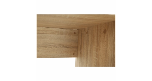 Psací stůl RUPERTO, dub sonoma/bílá