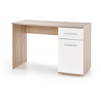 Psací stůl RYDER, dub sonoma/bílý lesk