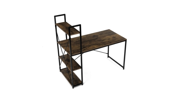 Psací stůl s regálem SANDERSON, dekor staré dřevo