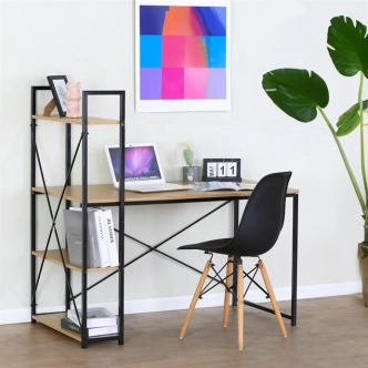 Psací stůl s regálem SANDERSON, dub