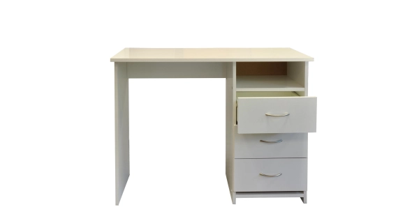 Psací stůl se šuplíky CASEN, bílá