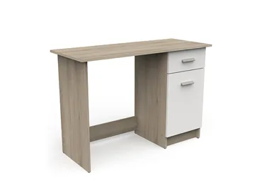 Psací stůl TABUNA, dub kronberg/bílá