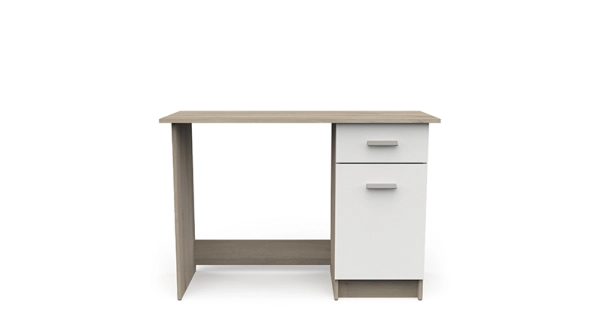 Psací stůl TABUNA, dub kronberg/bílá