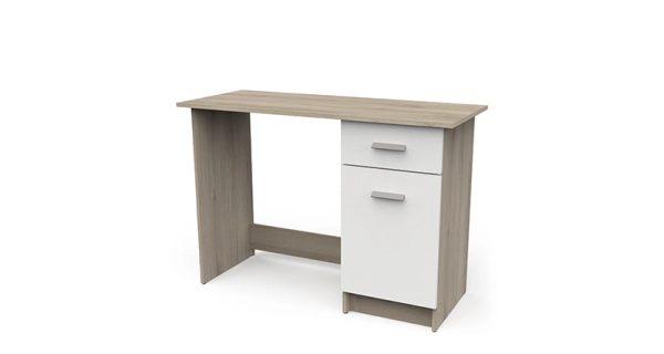 Psací stůl TABUNA, dub kronberg/bílá
