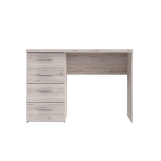 Psací stůl TEINN se čtyřmi šuplíky, dub pískový, 5 let záruka