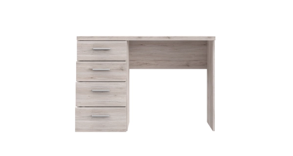 Psací stůl TEINN se čtyřmi šuplíky, dub pískový, 5 let záruka