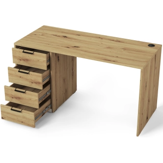 Psací stůl TEVER 120 cm, dub artisan