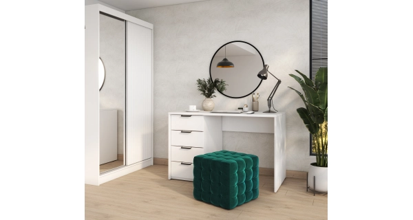 Psací stůl TEVER 140 cm, bílá