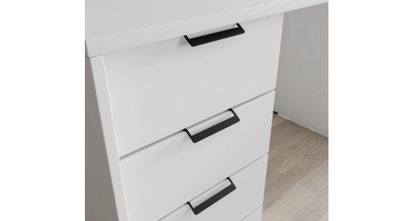 Psací stůl TEVER 140 cm, bílá