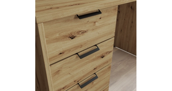 Psací stůl TEVER 140 cm, dub artisan