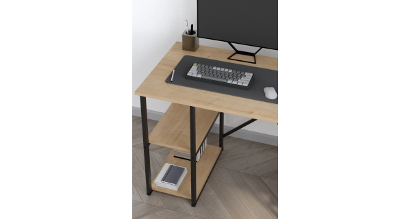 Psací stůl YUSE, černá/dub safírový