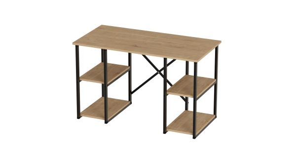 Psací stůl YUSE, černá/dub safírový