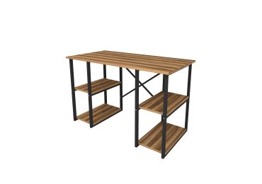 Psací stůl YUSE, černá/ořech