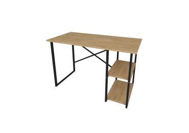 Psací stůl ZANPON, černá/dub safírový