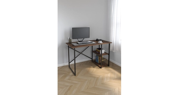 Psací stůl ZANPON, černá/lydia