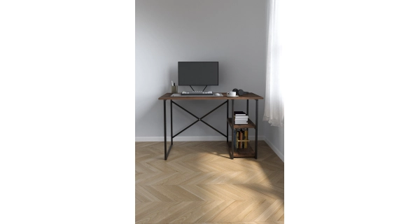 Psací stůl ZANPON, černá/lydia