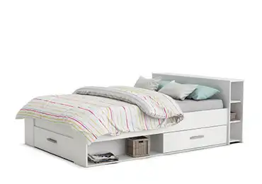 RAWAL postel 160x200 cm, bílá