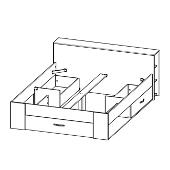 RAWAL postel 160x200 cm, bílá