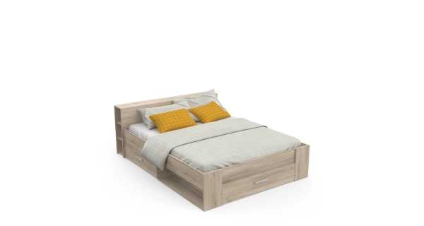 RAWAL postel 160x200 cm, dub kronberg