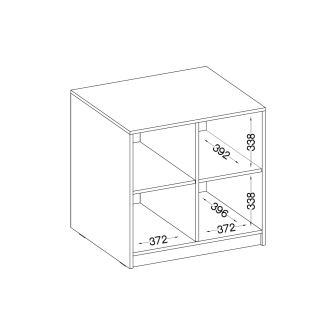 Regál AGEPSTA, světle šedý