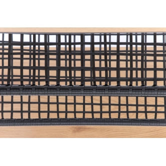 Regál AGILO, černá/dub zlatý