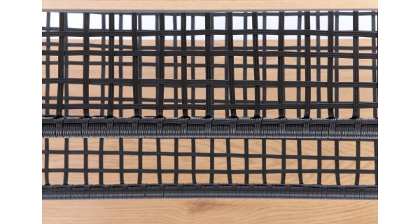 Regál AGILO, černá/dub zlatý