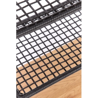 Regál AGILO, černá/dub zlatý