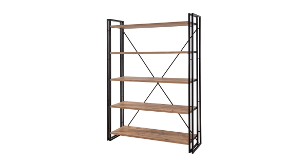 Regál ANSWER s policemi, atlantská borovice/černá