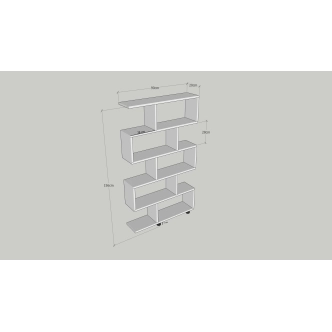 Regál ARICIA, bílá