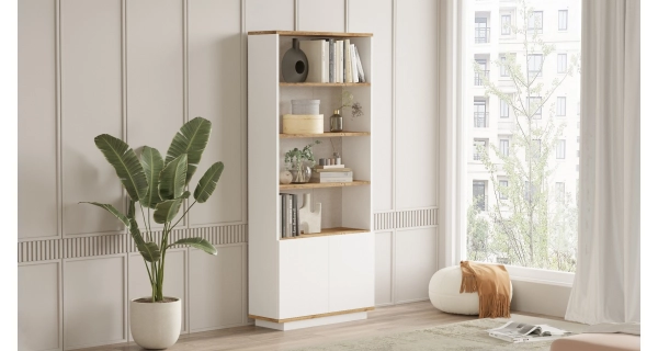 Regál ATALA, atlantská borovice/bílá