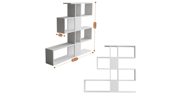 Regál BANIRA, bílá