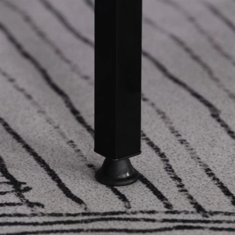 Regál BELULFEN, 4 police, dekor dub, černý lak