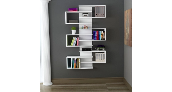 Regál BEVERLY, bílá