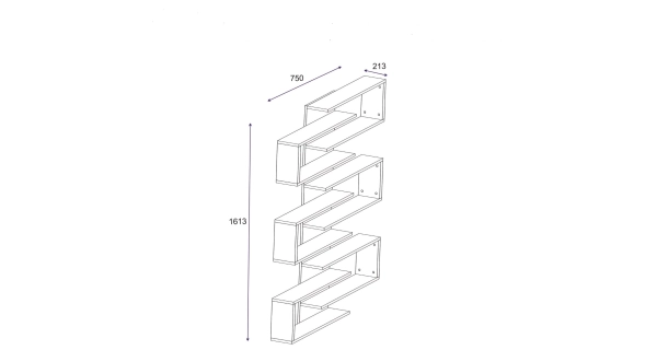 Regál BEVERLY, bílá
