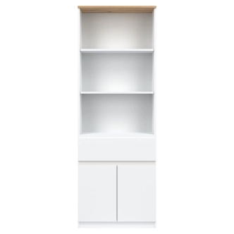 Regál BORROMEO, bílá/dub evoke