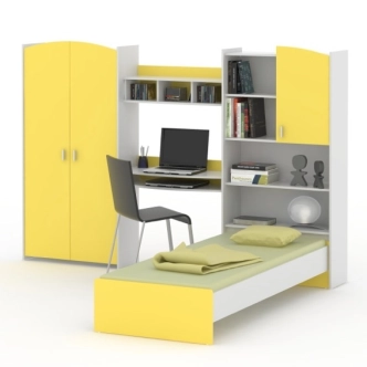 Regál COLUMO, bílá/tangerine